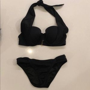 Retro style Victoria’s Secret black bikini